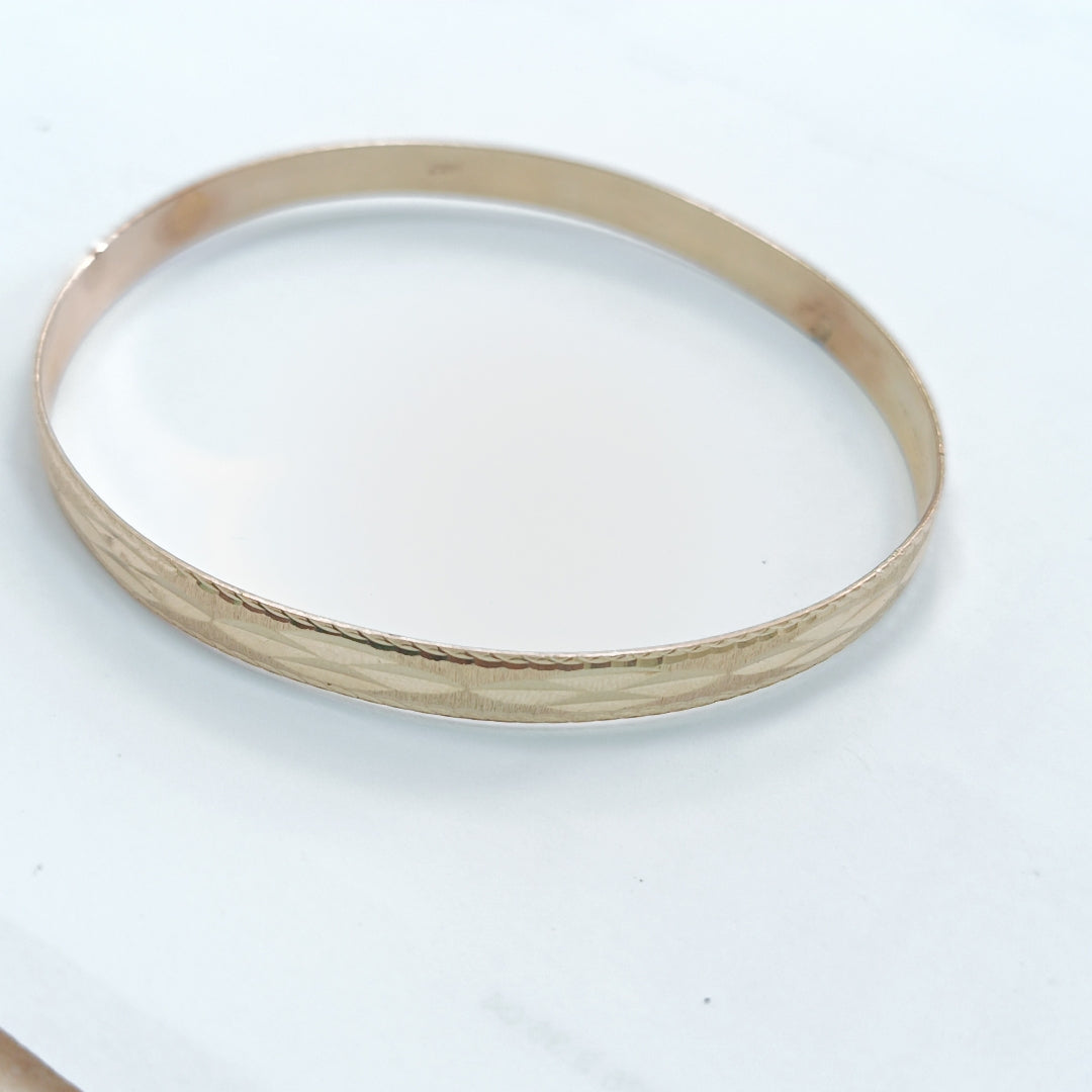 PULSERA RIGIDA ORO 14 K 8,00 GRMS (SEMINUEVO)