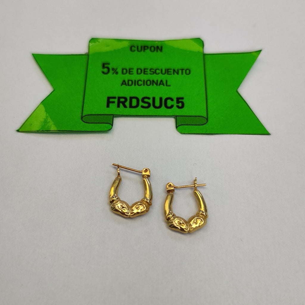 ARRACADAS PAR ORO 14 K 1,10 GRMS (SEMINUEVO)