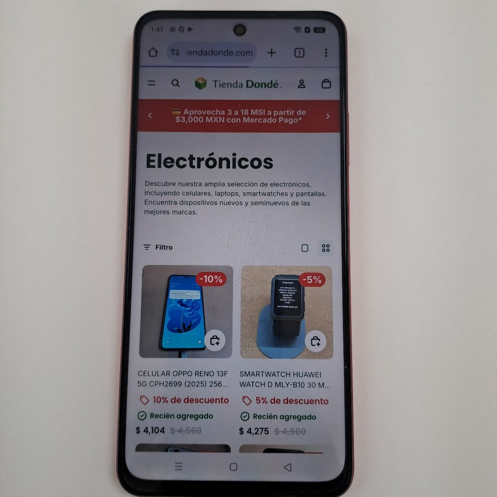 CELULAR REALME C75 RMX3941 (2025) 256 GB 8 GB RAM (SEMINUEVO)