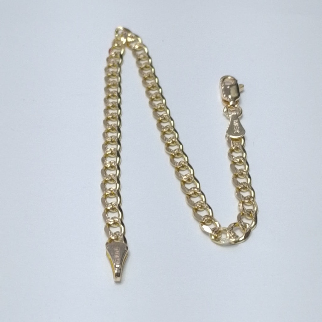 PULSERAS BARBADA ORO 14K 18 CM 4.7 GR (NUEVO)