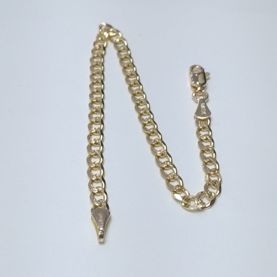 PULSERAS BARBADA ORO 14K 18 CM 4.7 GR (NUEVO)