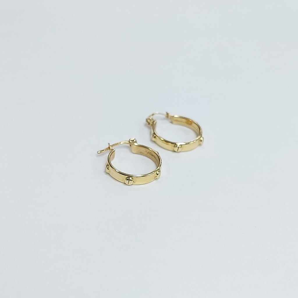 ARRACADAS PAR ORO 14 K 2.6 GRMS (SEMINUEVO)