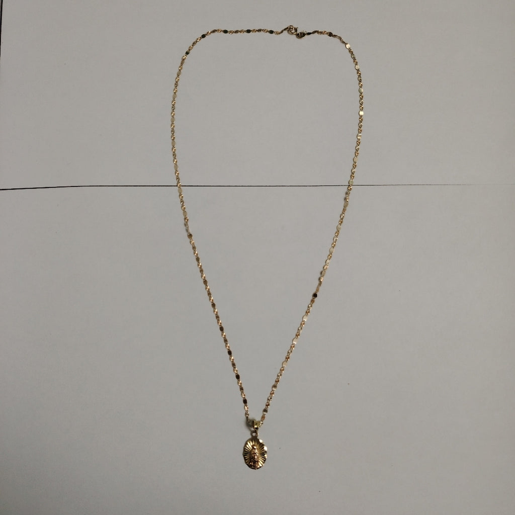 CADENA,MEDALLA RELIGIOSA ORO 10 K 2,70 GRMS (SEMINUEVO)