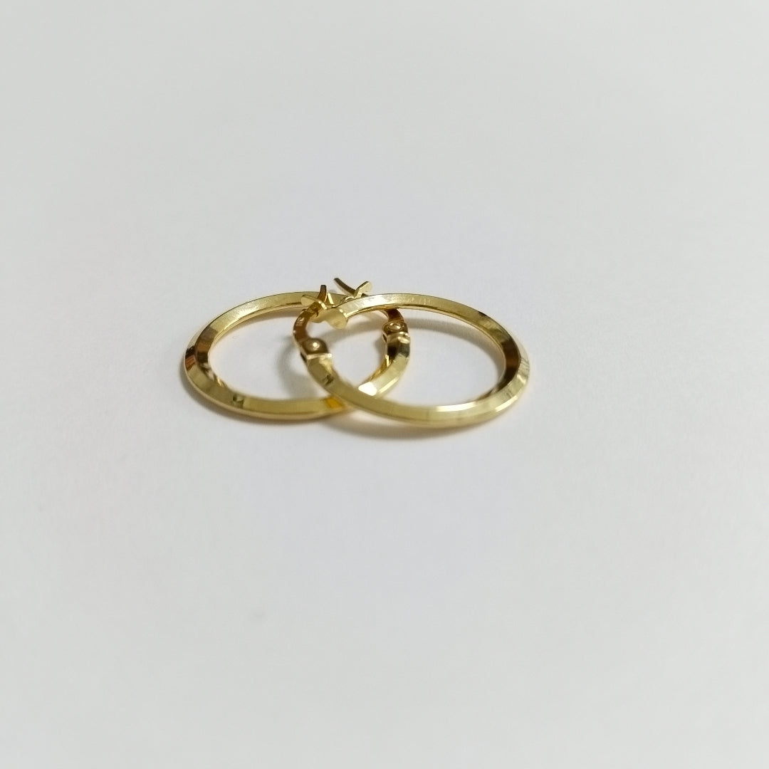 ARRACADAS PAR ORO 14 K 1 GRMS (SEMINUEVO)
