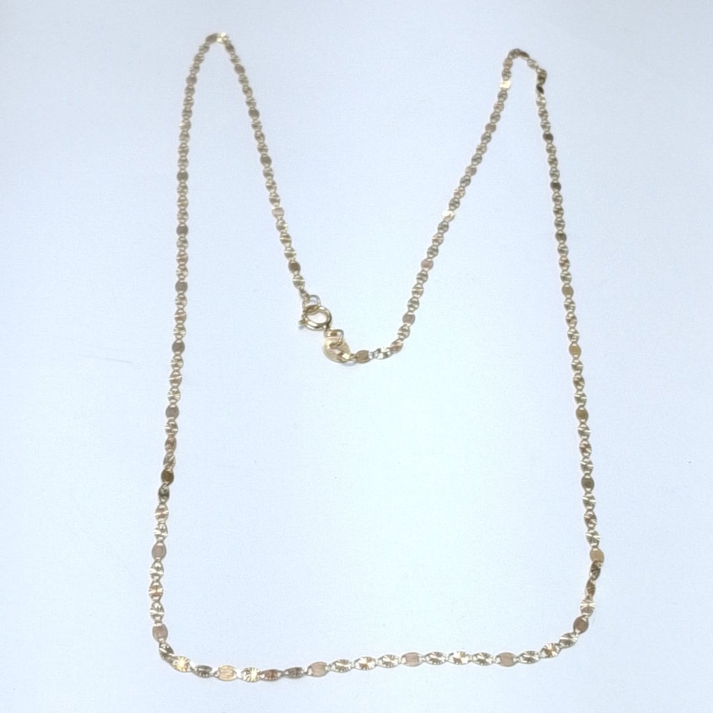 CADENAS TEJIDO GUCHI ORO 10K 55 CM 1.8 GR (NUEVO)
