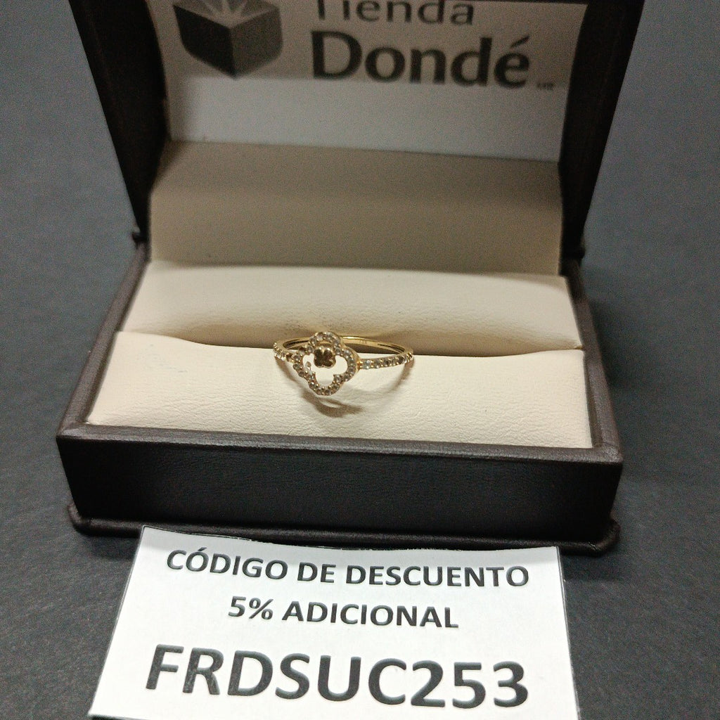 K1 1,00 GRMS 10 K ESPECIFICACIONES COMPLEMENTARIAS ANILLITO DE FLOR (SEMINUEVO)