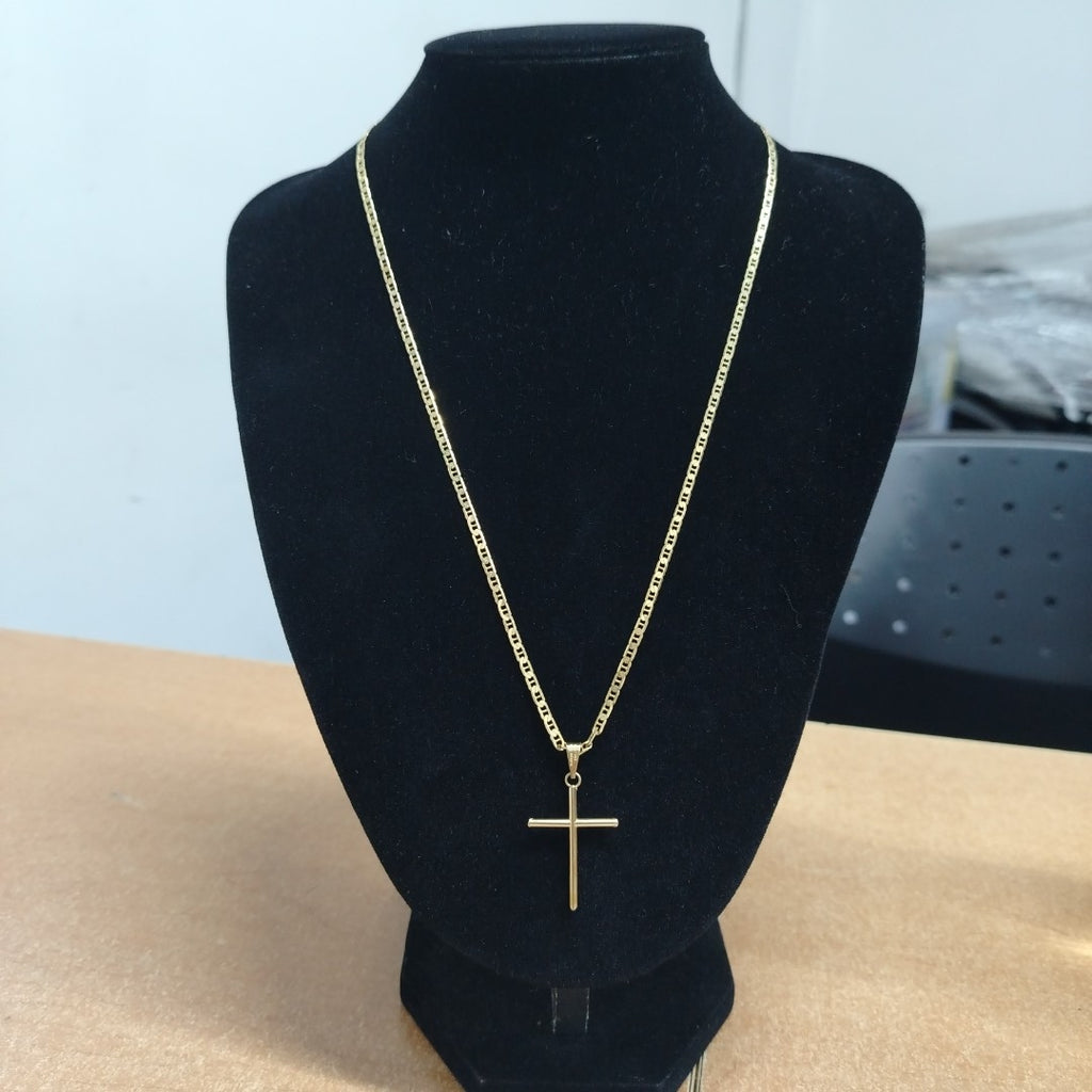 CADENA, DIJE ORO 14 K 8 GRMS (SEMINUEVO)