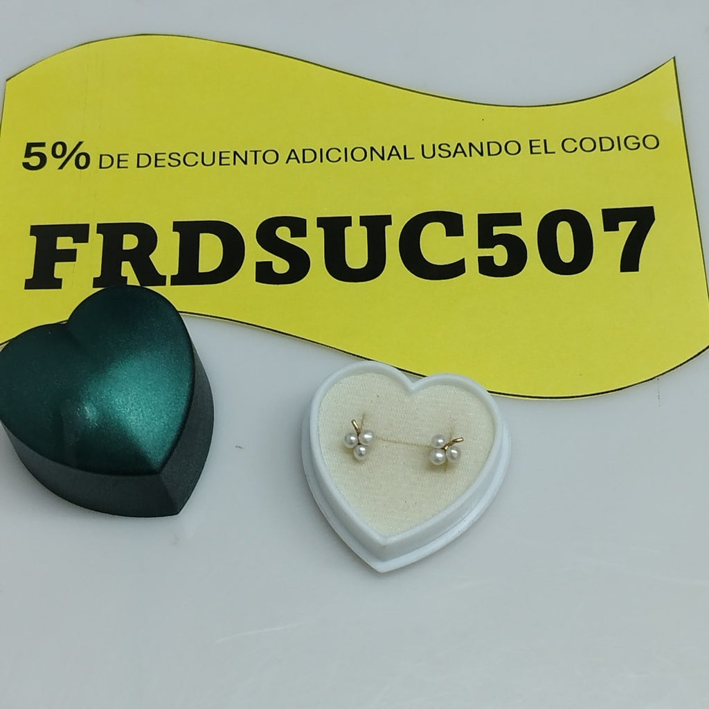 BROQUELES PAR ORO 14 K 1,00 GRMS (SEMINUEVO)