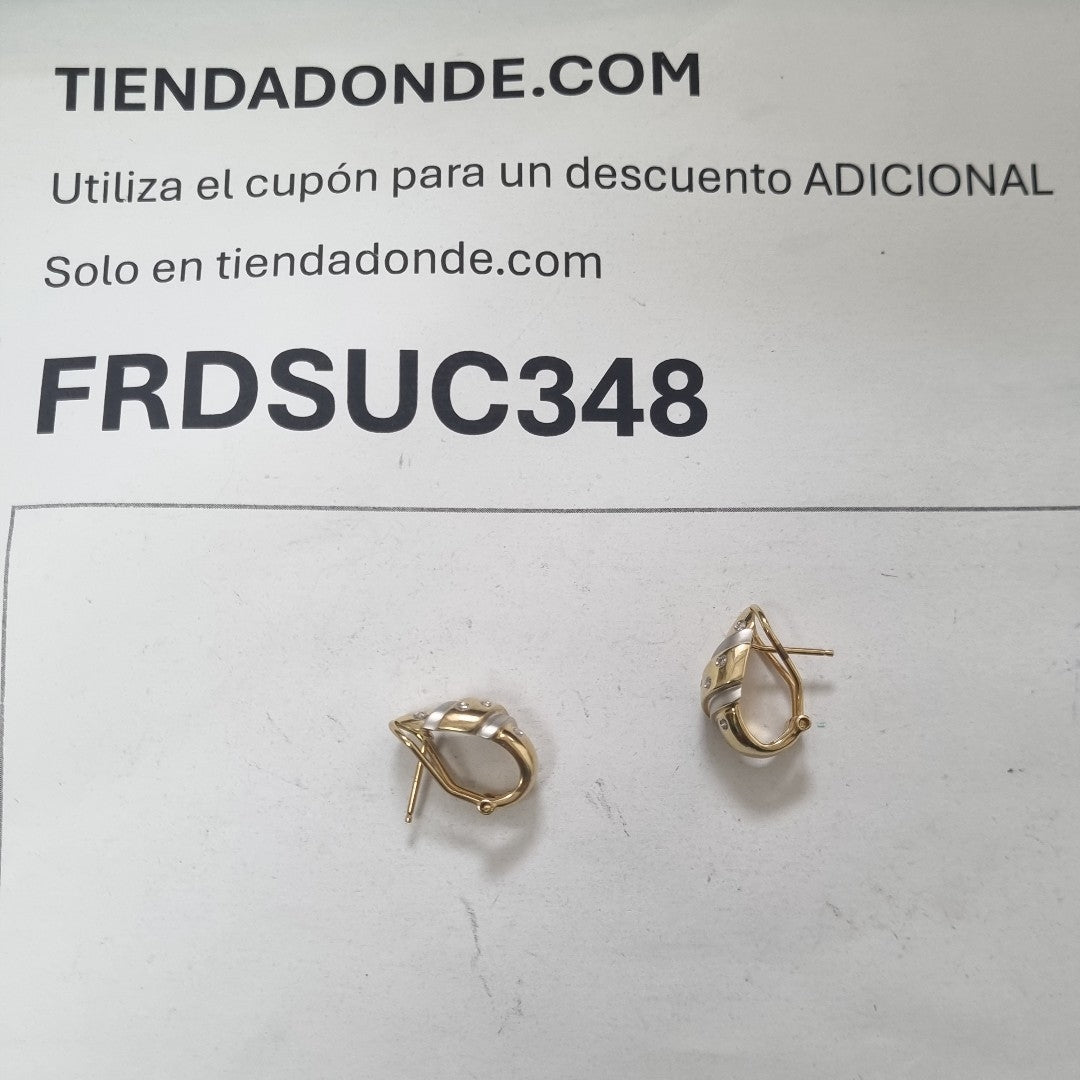 ARETES PAR ORO 14 K 6,00 GRMS (SEMINUEVO)