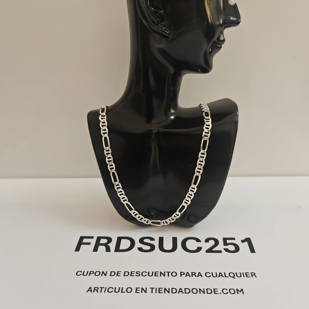 CADENA TEJIDO MARINERO PLATA .925 55 CM 7.2 GR (NUEVO)