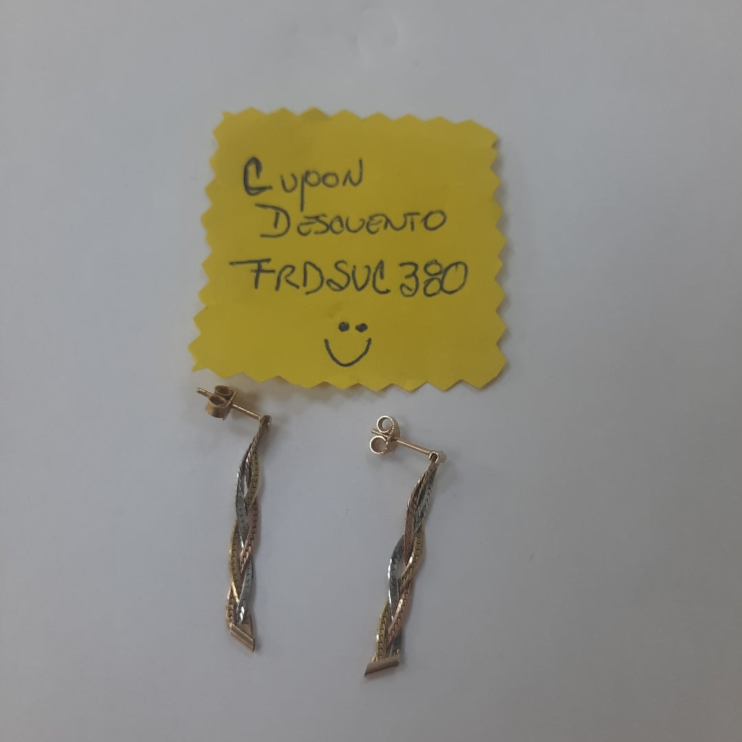 BROQUELES PAR ORO 14 K 1.3 GRMS (SEMINUEVO)