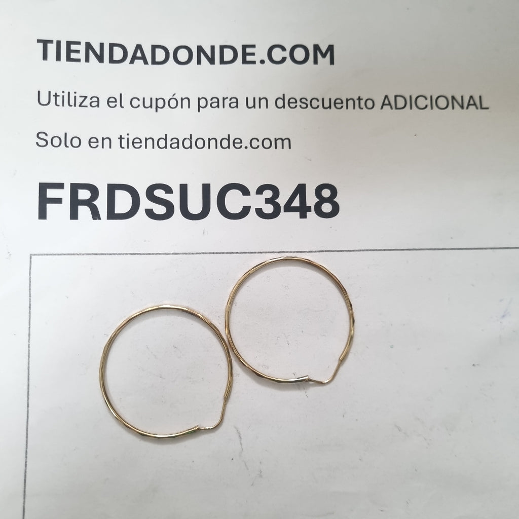 ARRACADAS PAR ORO 14 K 2.5 GRMS (SEMINUEVO)