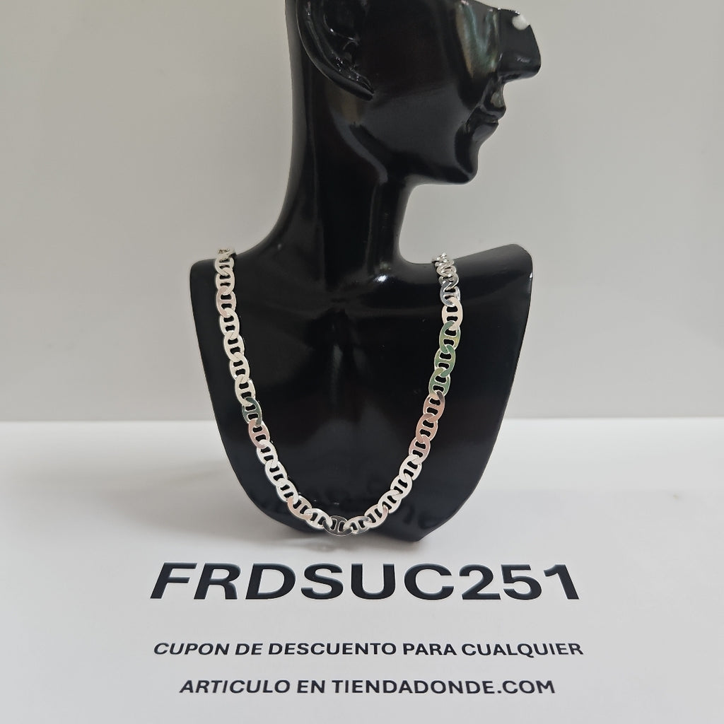 CADENA TEJIDO GUCHI PLATA .925 55 CM 12.9 GR (NUEVO)