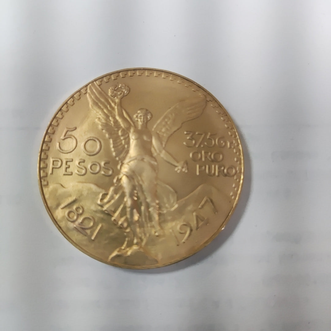 K1 41.6 GRMS 21 K IDENTIFICACIÓN MONEDA NOMINATIVA MONEDAS PESOS 50 PESO (SEMINUEVO)