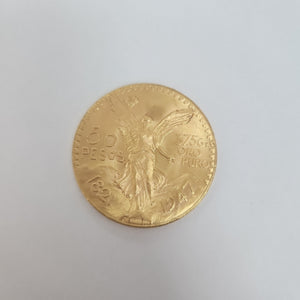 Moneda Centenario Cincuenta Pesos Oro Mexicano 21.6K