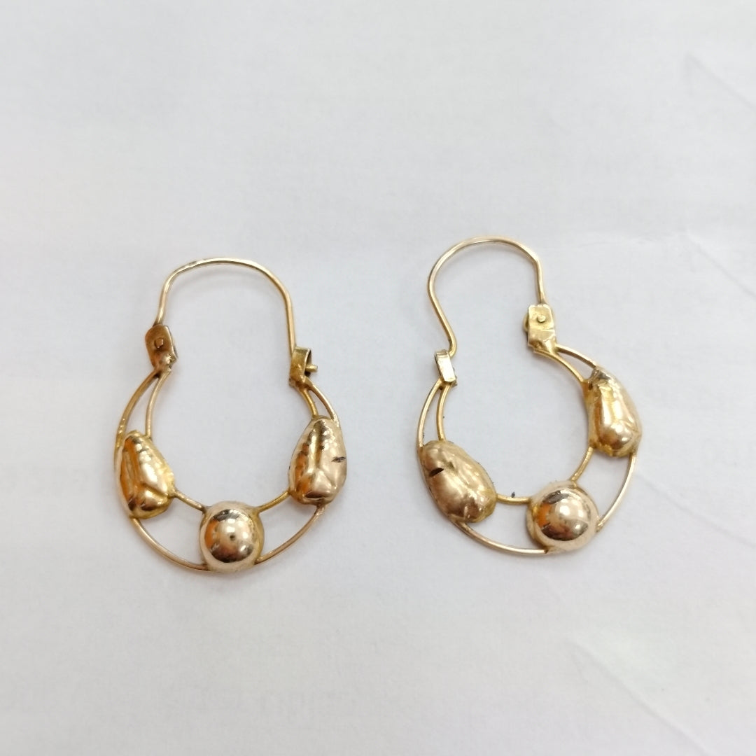 ARRACADAS PAR ORO 10 K 0,90 GRMS (SEMINUEVO)