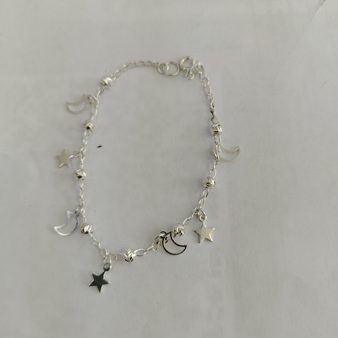 PULSERA TEJIDO TEJIDO ESPECIAL PLATA .925 18 CM 3.1 GR (NUEVO)
