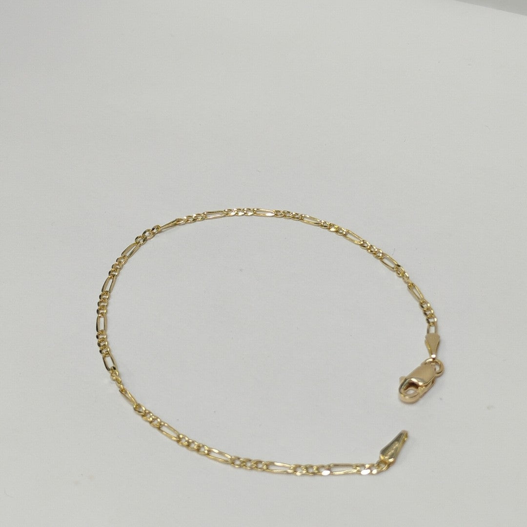 PULSERAS 3X1 ORO 14K 18 CM 1.5 GR (NUEVO)