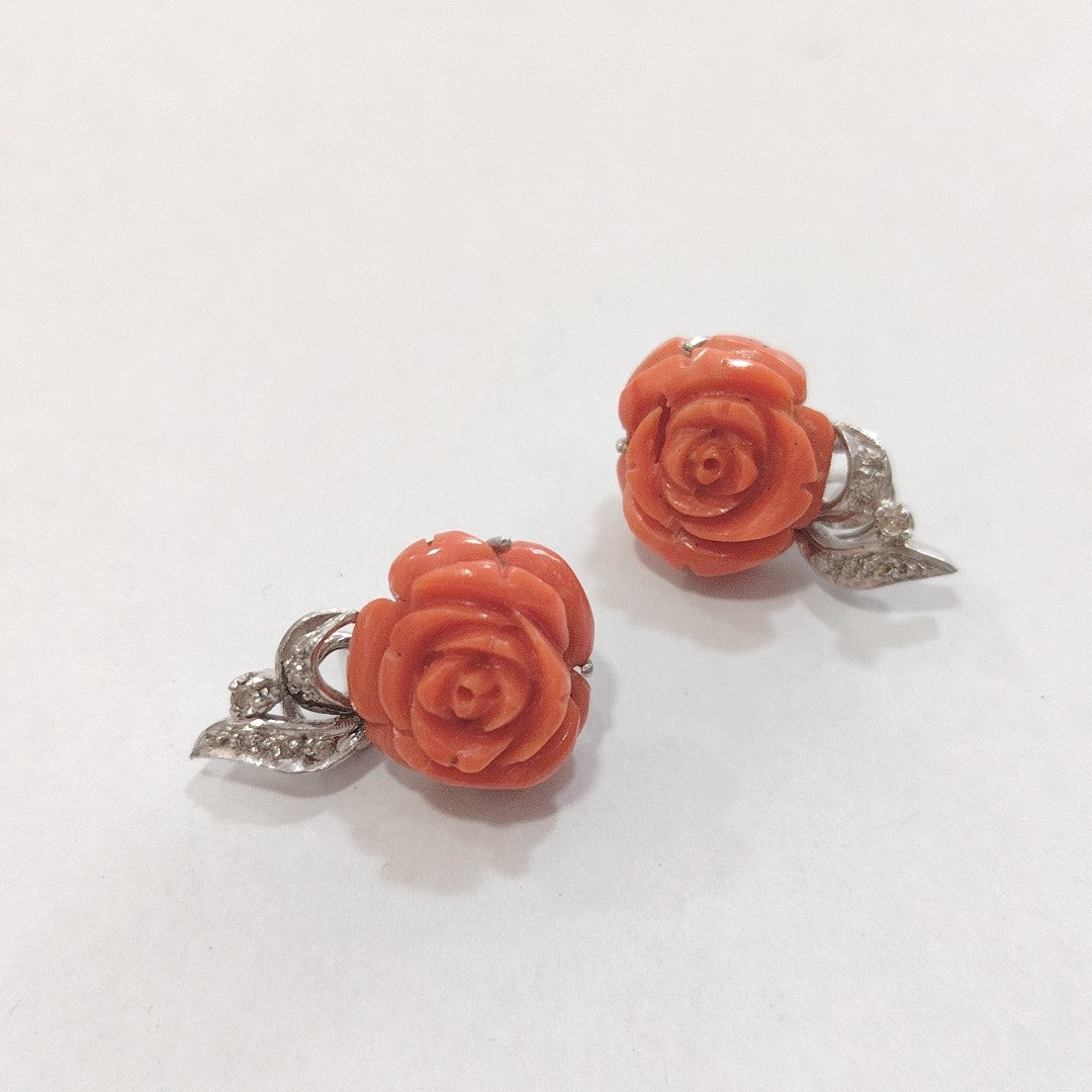 ARETES PAR ORO BLANCO 10 K 7,90 GRMS (SEMINUEVO)
