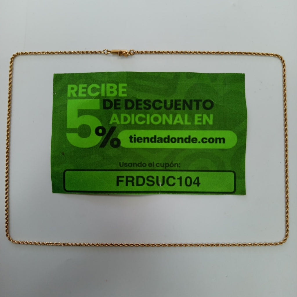 CADENA ORO 14 K 6.7 GRMS (SEMINUEVO)