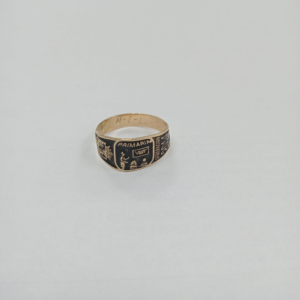 ANILLO DE GRADUACIÓN ORO 8 K 1.8 GRMS (SEMINUEVO)