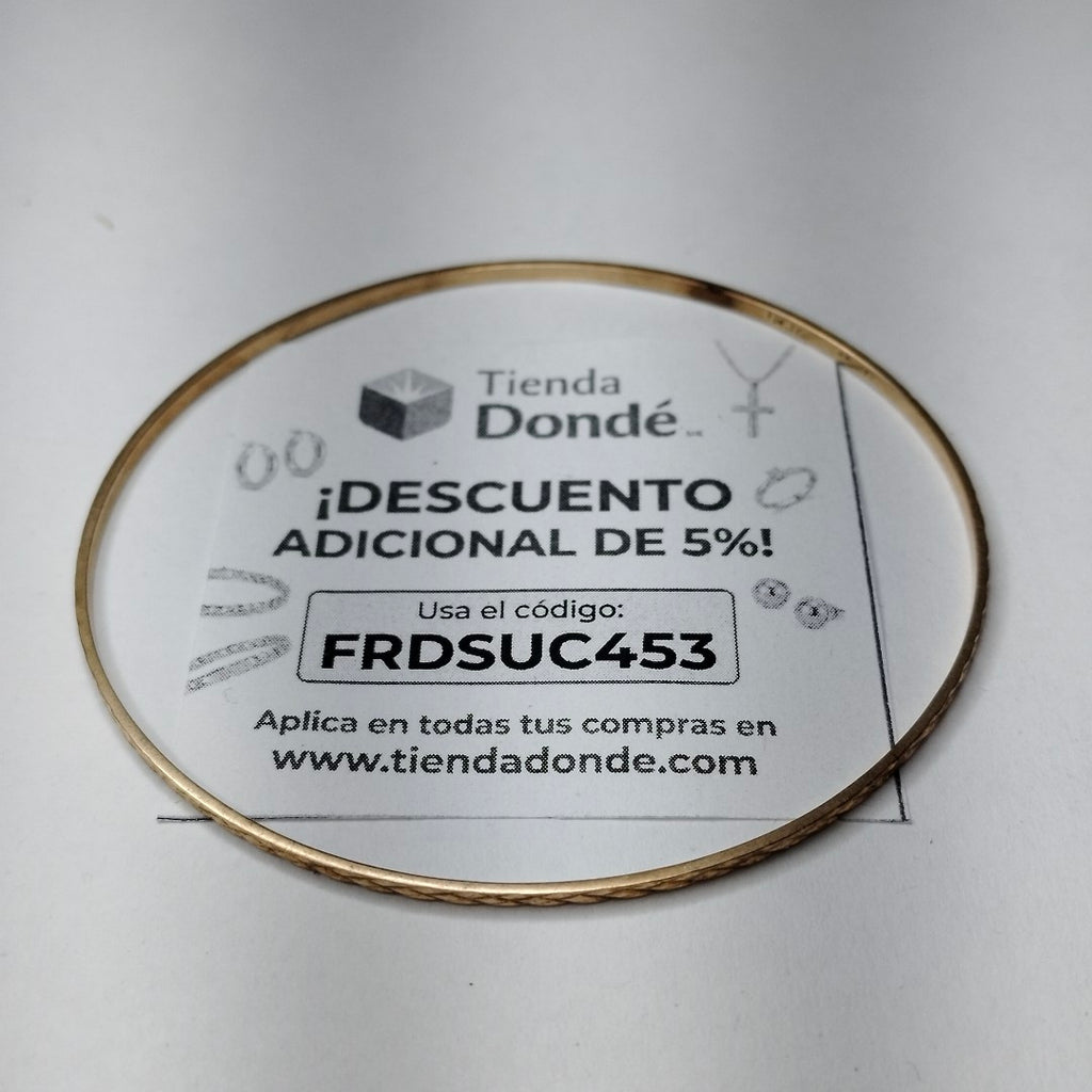 PULSERA RIGIDA ORO 8 K 3.7 GRMS (SEMINUEVO)