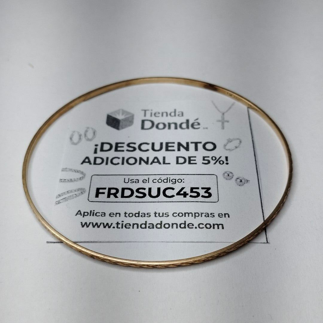 PULSERA RIGIDA ORO 8 K 3.7 GRMS (SEMINUEVO)