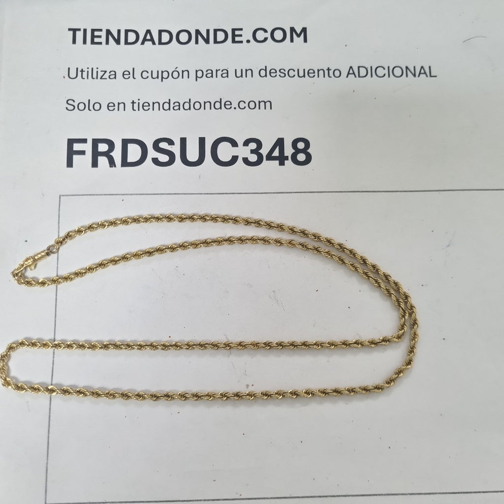 CADENA ORO 14 K 20.6 GRMS (SEMINUEVO)