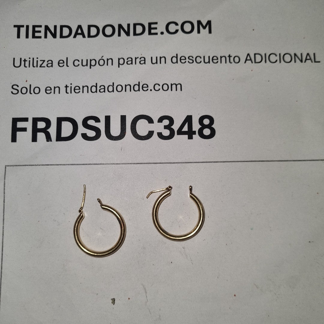 ARRACADAS PAR ORO 14 K 3.4 GRMS (SEMINUEVO)
