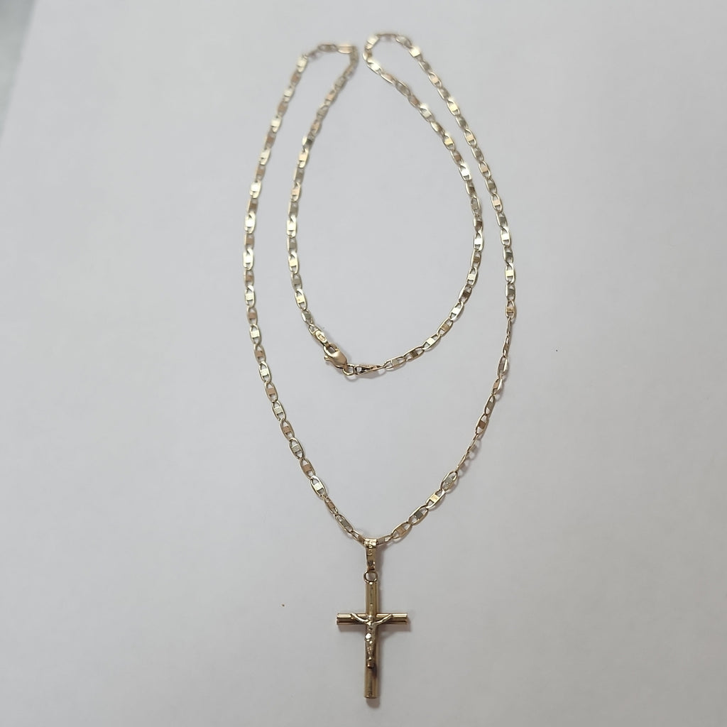 CADENA, CRUCIFIJO ORO 10 K 4.7 GRMS (SEMINUEVO)