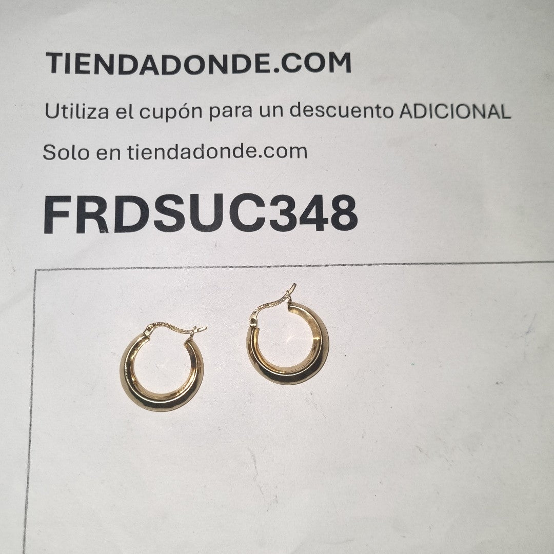 ARRACADAS PAR ORO 14 K 2.9 GRMS (SEMINUEVO)