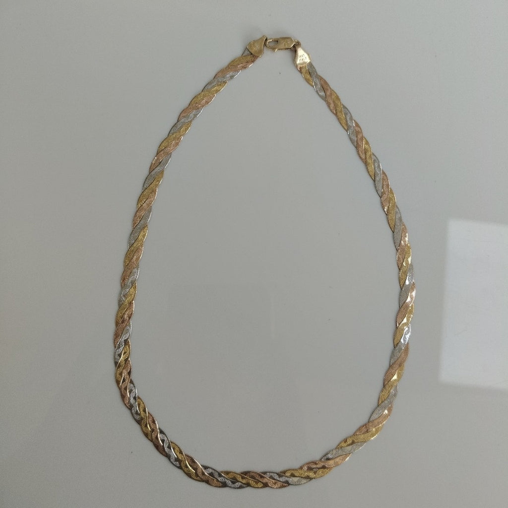 CADENA ORO, ORO COMBINADO 14 K 10.1 GRMS (SEMINUEVO)