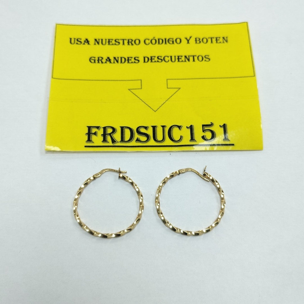 ARRACADAS PAR ORO 14 K 1.3 GRMS (SEMINUEVO)