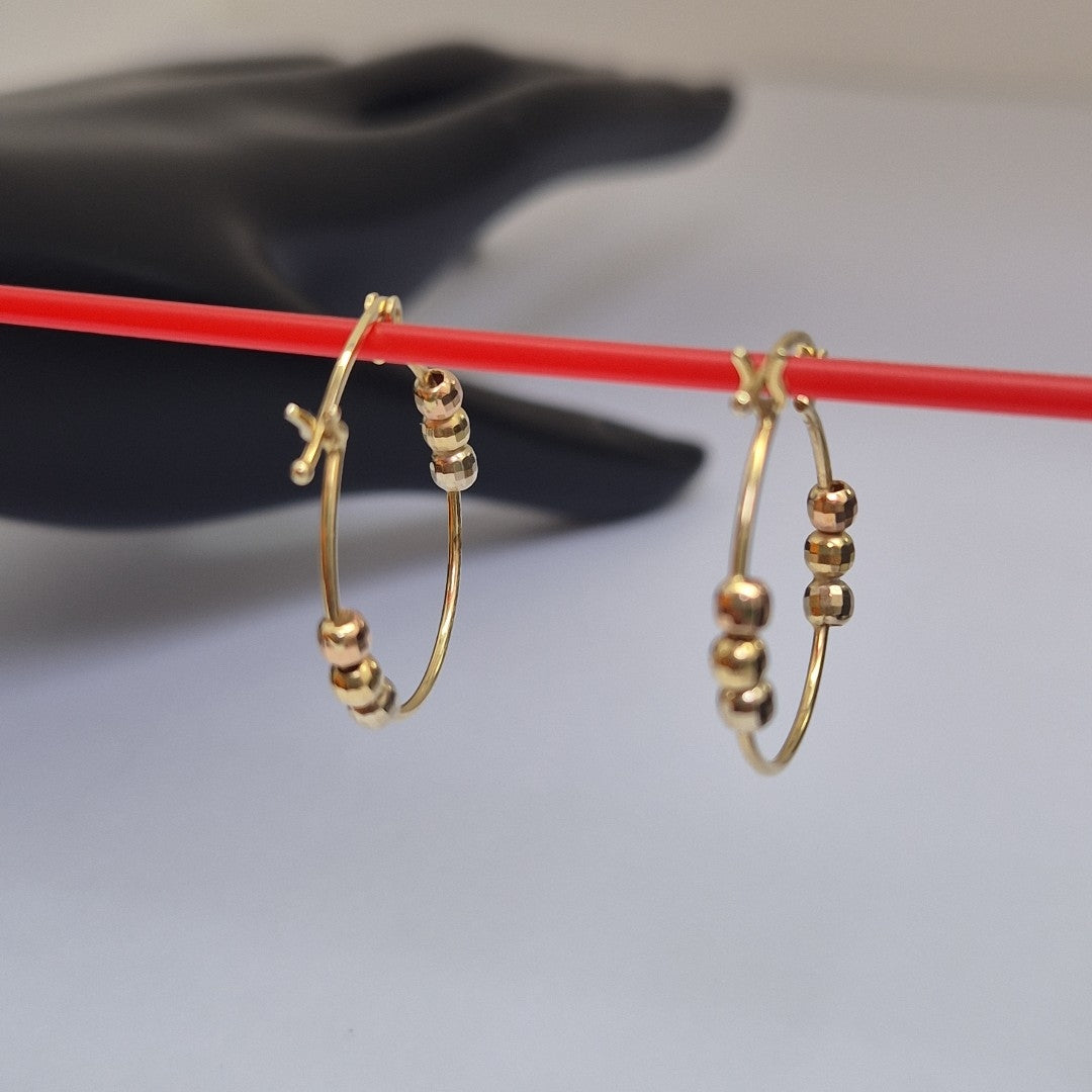ARRACADAS PAR ORO 14 K 2 GRMS (SEMINUEVO)