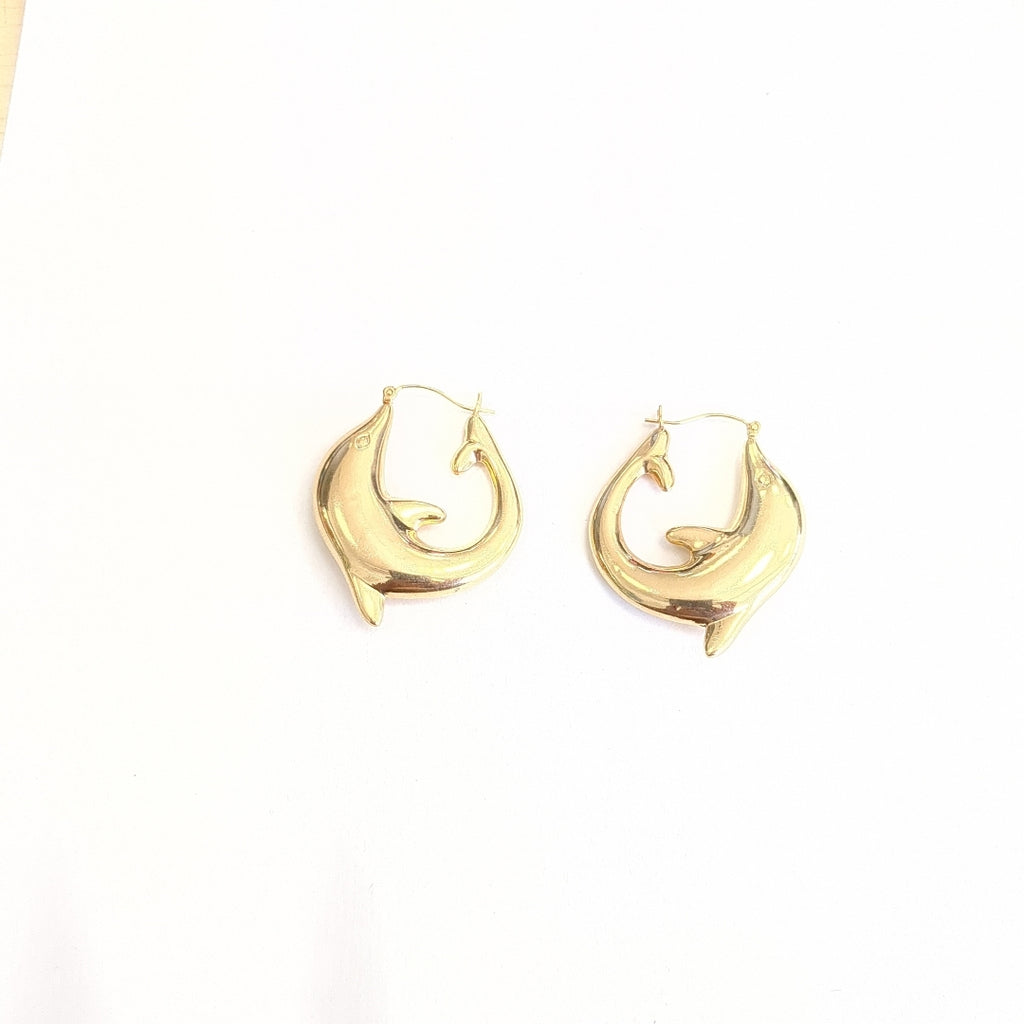 ARRACADAS PAR ORO 14 K 6,20 GRMS (SEMINUEVO)