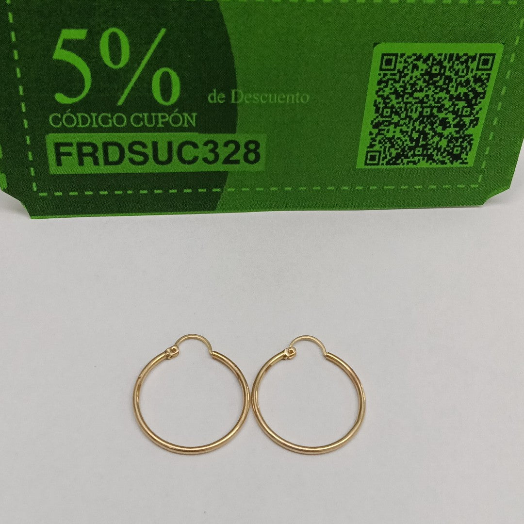 ARRACADAS PAR ORO 14 K 2.1 GRMS (SEMINUEVO)