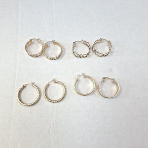 ARRACADAS PAR PLATA 12.8 GRMS (SEMINUEVO)