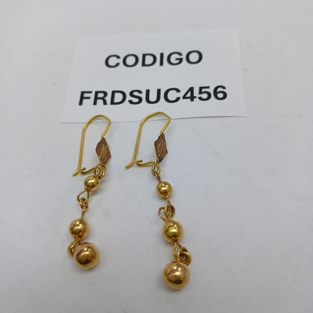 ARETES PAR ORO 10 K 2.2 GRMS (SEMINUEVO)