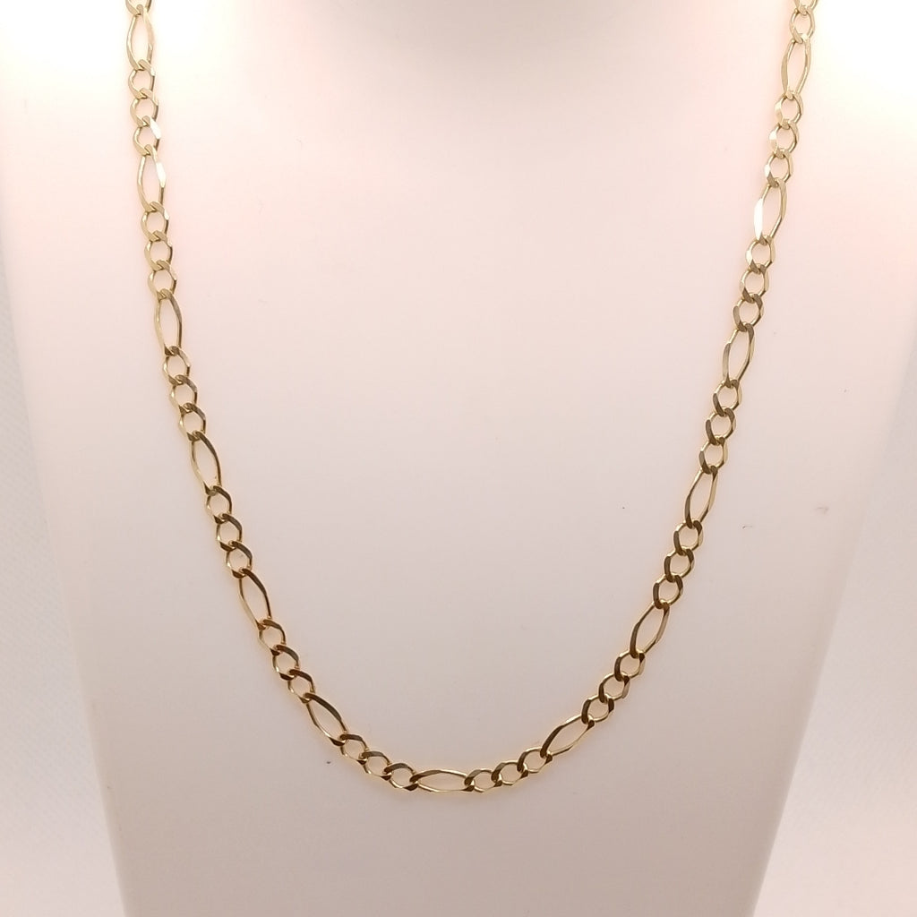 CADENAS TEJIDO 3X1 ORO 10K 55 CM 6.4 GR (NUEVO)