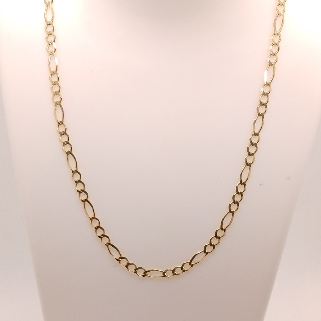 CADENAS TEJIDO 3X1 ORO 10K 55 CM 6.4 GR (NUEVO)