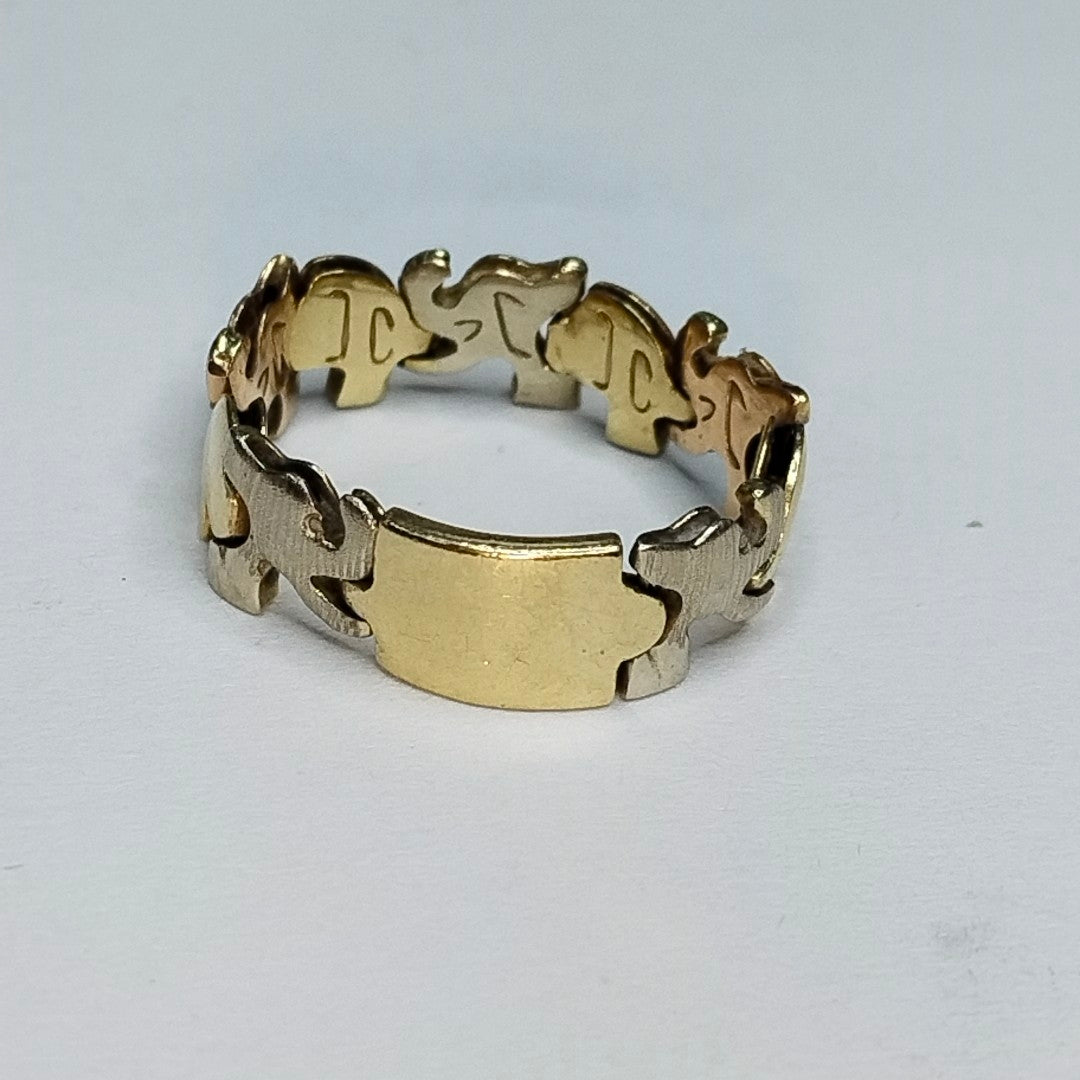 ANILLITO ORO,ORO COMBINADO 14 K 3,50 GRMS (SEMINUEVO)
