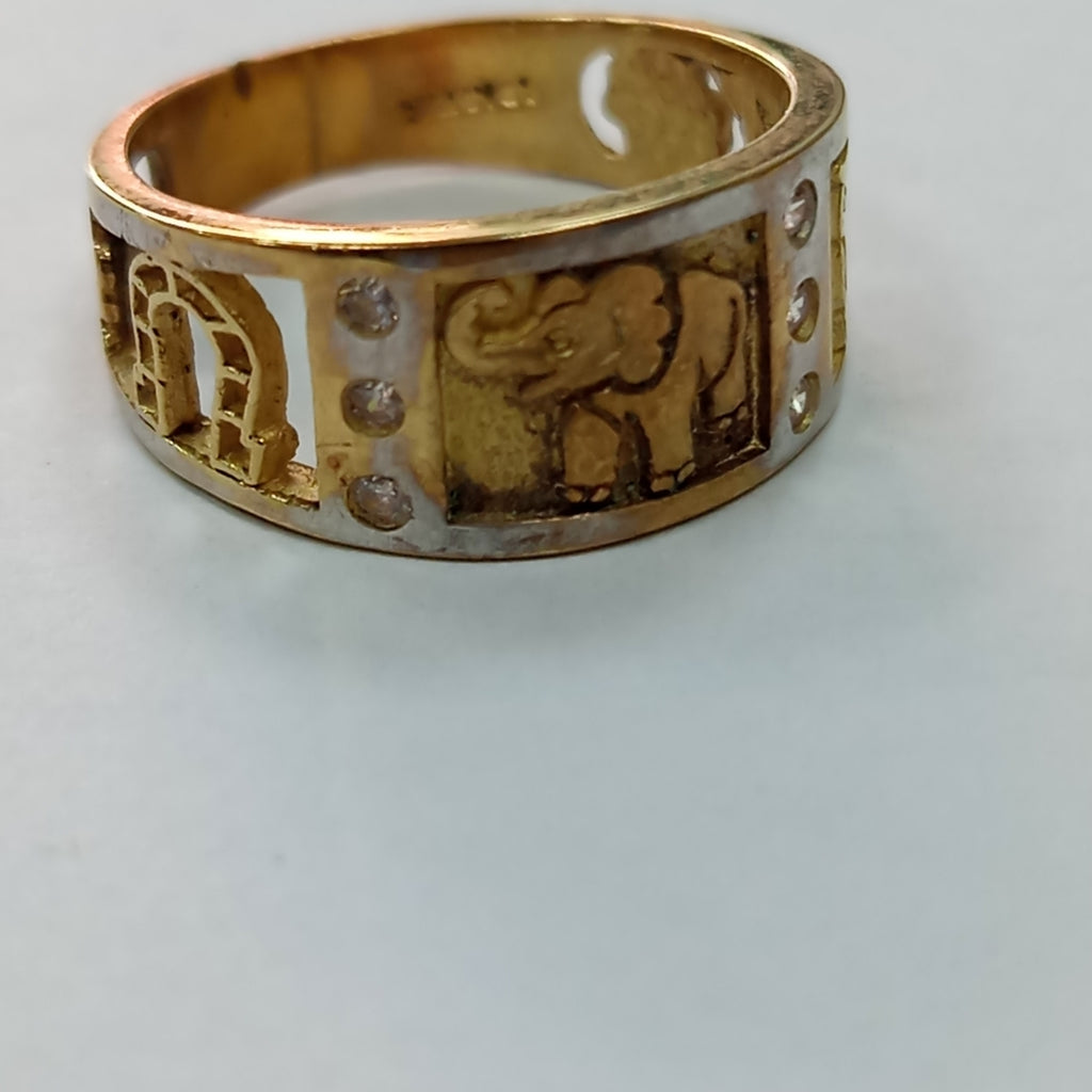 ARGOLLA DE LA SUERTE ORO 14 K 4.7 GRMS (SEMINUEVO)