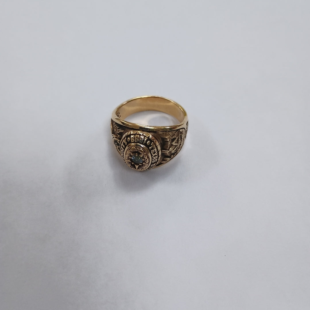 ANILLO DE GRADUACIÓN ORO 10 K 9,30 GRMS (SEMINUEVO)