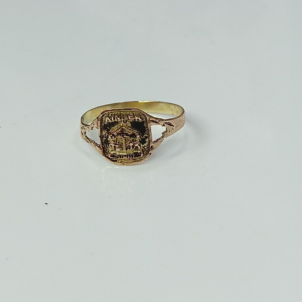 ANILLO DE GRADUACIÓN ORO 8 K 0.7 GRMS (SEMINUEVO)