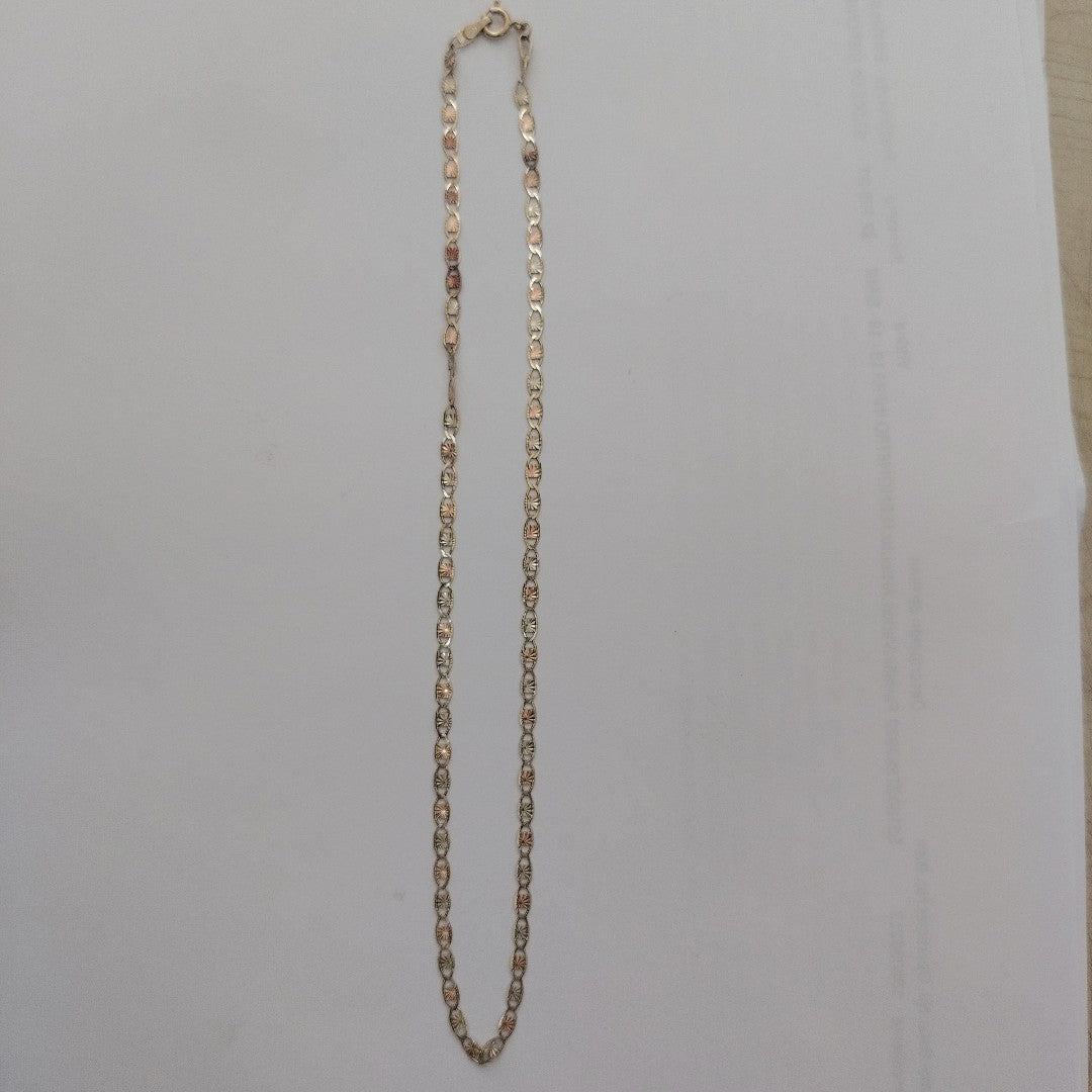 CADENA ORO, ORO COMBINADO 10 K 3.2 GRMS (SEMINUEVO)