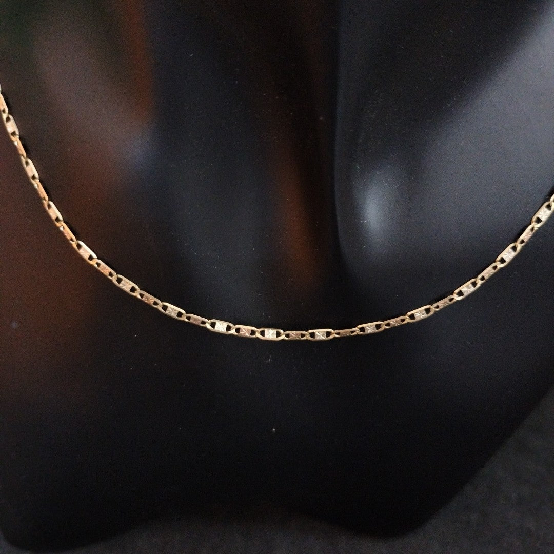 CADENA ORO COMBINADO 10 K 2,60 GRMS (SEMINUEVO)