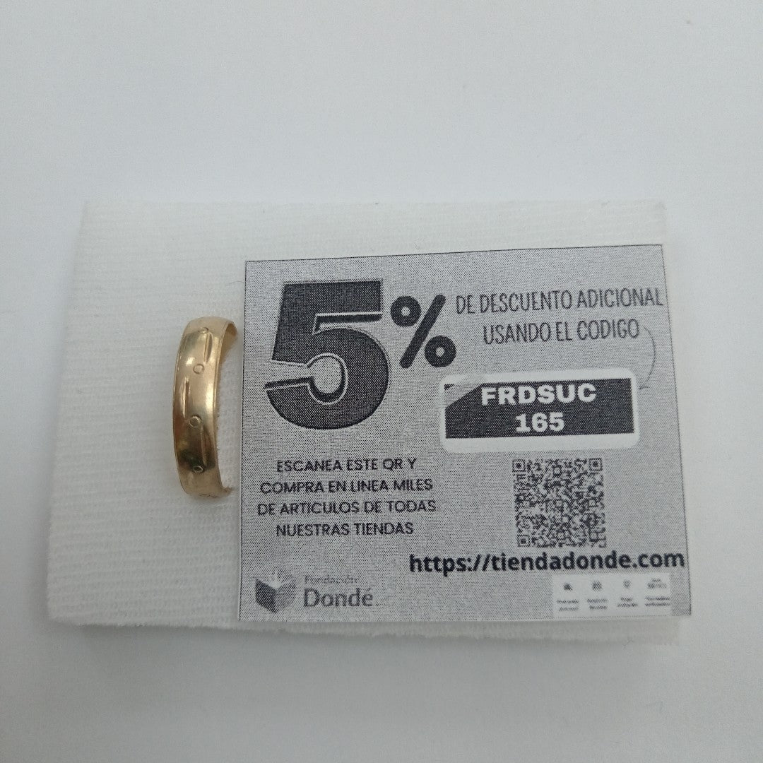 ARGOLLA ORO 10 K 1.5 GRMS (SEMINUEVO)