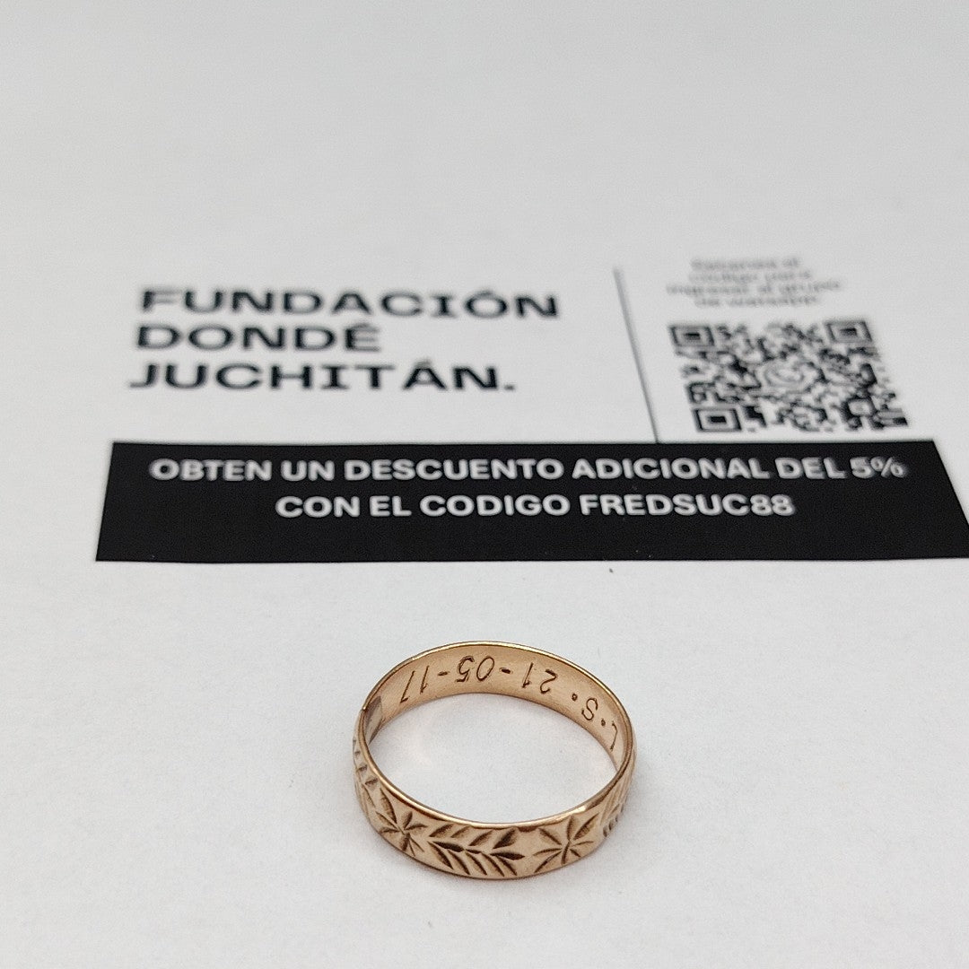ARGOLLA ORO 10 K 2 GRMS (SEMINUEVO)