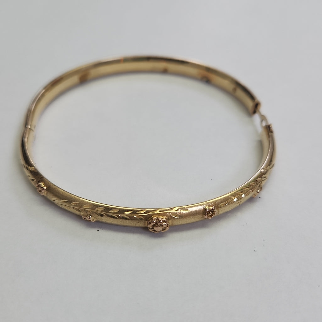 PULSERA RIGIDA ORO 14 K 7,80 GRMS (SEMINUEVO)