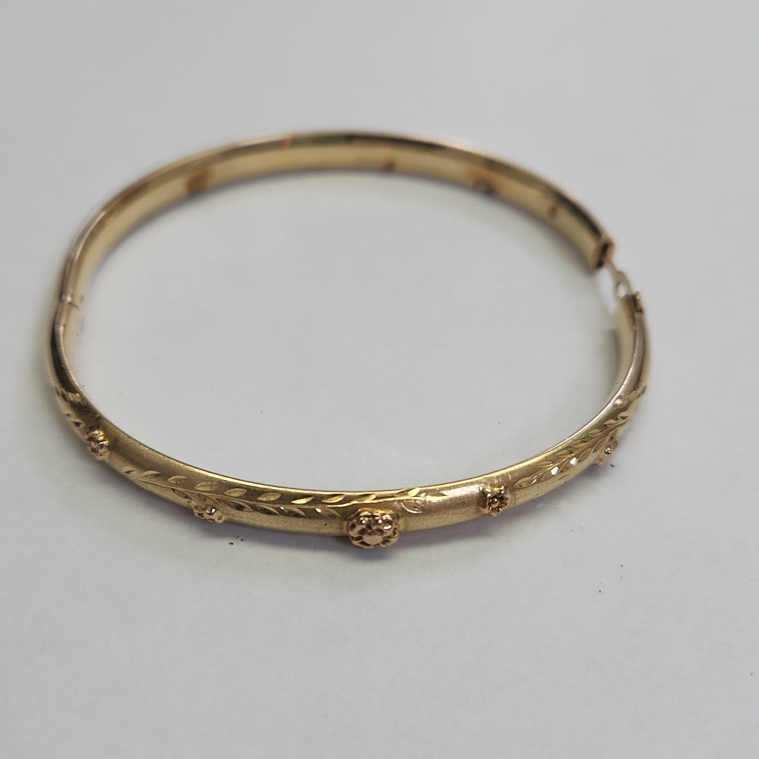PULSERA RIGIDA ORO 14 K 7,80 GRMS (SEMINUEVO)